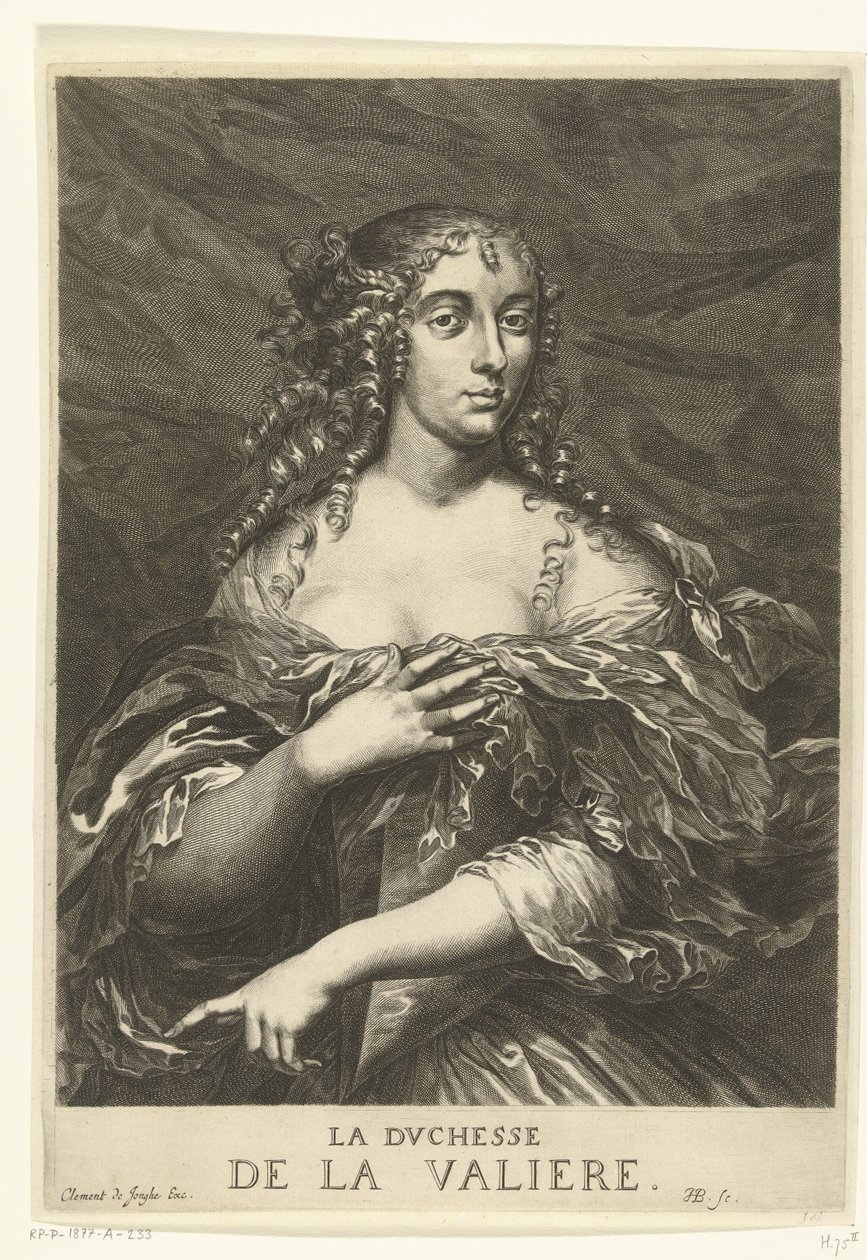 Portrett av Louise Françoise de La Baume Le Blanc de la Vallière av Hendrik Bary