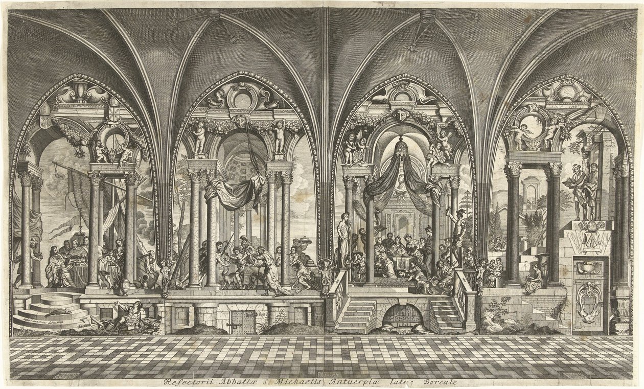 Malerier i refektoriet til Sint Michielsabdij i Antwerpen av Hendrik Causé