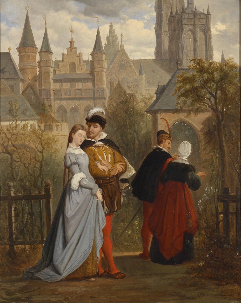 Scene fra Goethes Faust av Hendrik Frans Schaefels