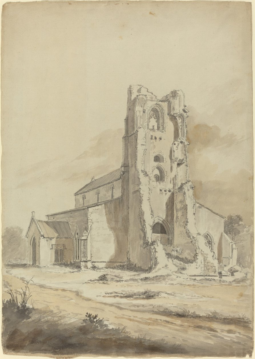 Ødelagt kirke av Hendrik Frans de Cort