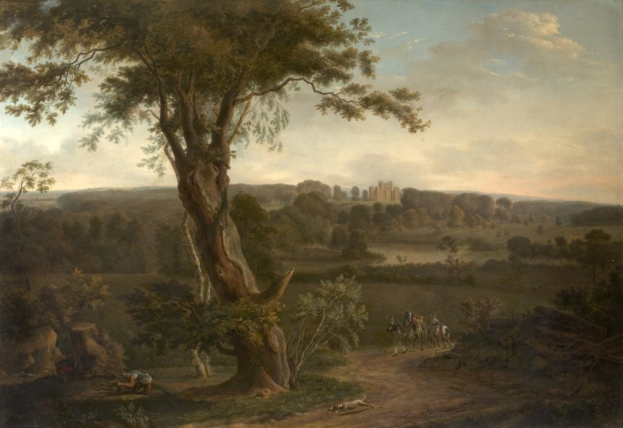 Wollaton Hall Park, Nottingham, 1795 av Hendrik Frans de Cort