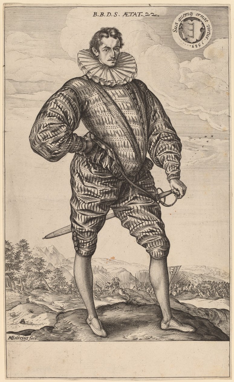 Balthasar Bathory de Somloy av Hendrik Goltzius