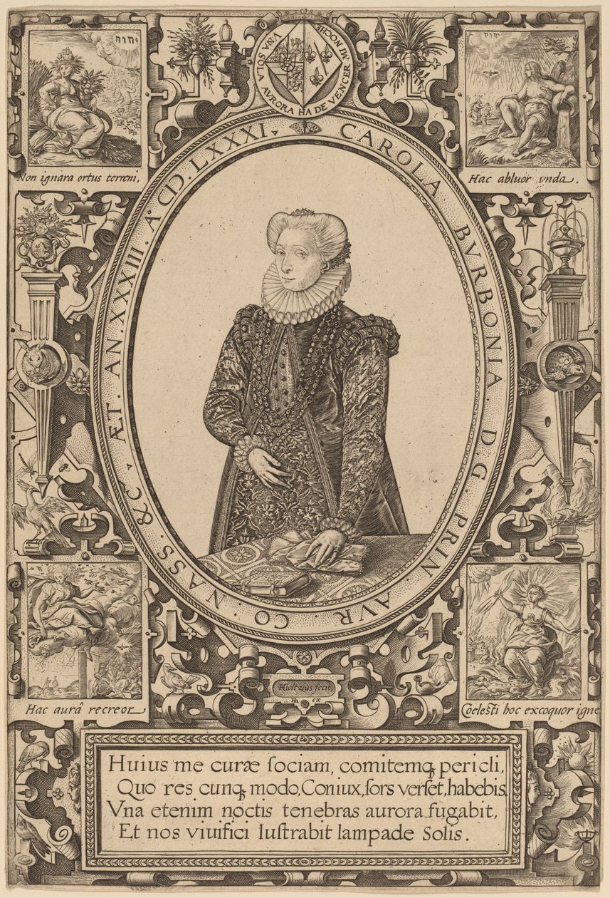 Charlotte av Bourbon av Hendrik Goltzius