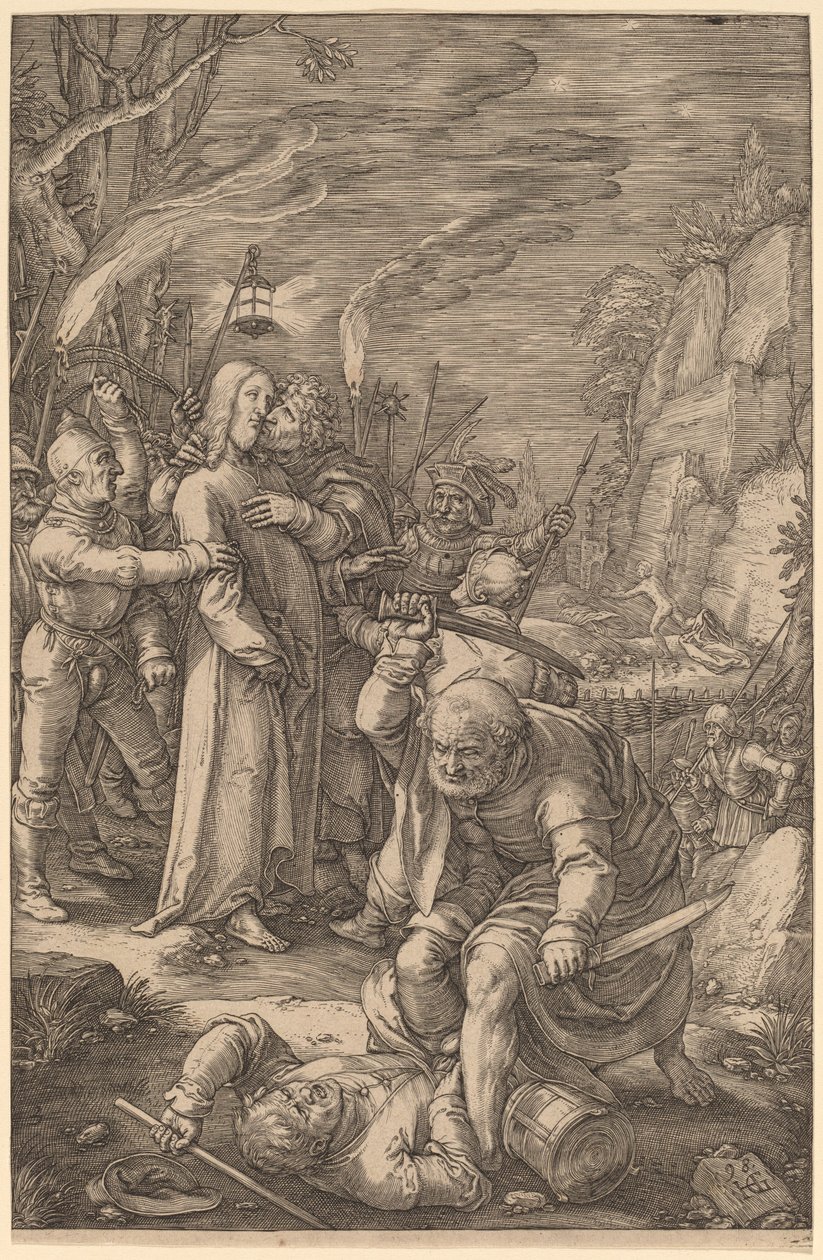 Kristus tatt til fange av Hendrik Goltzius