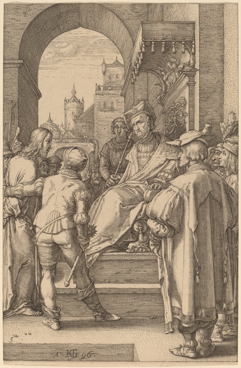 Kristus før Pilatus av Hendrik Goltzius