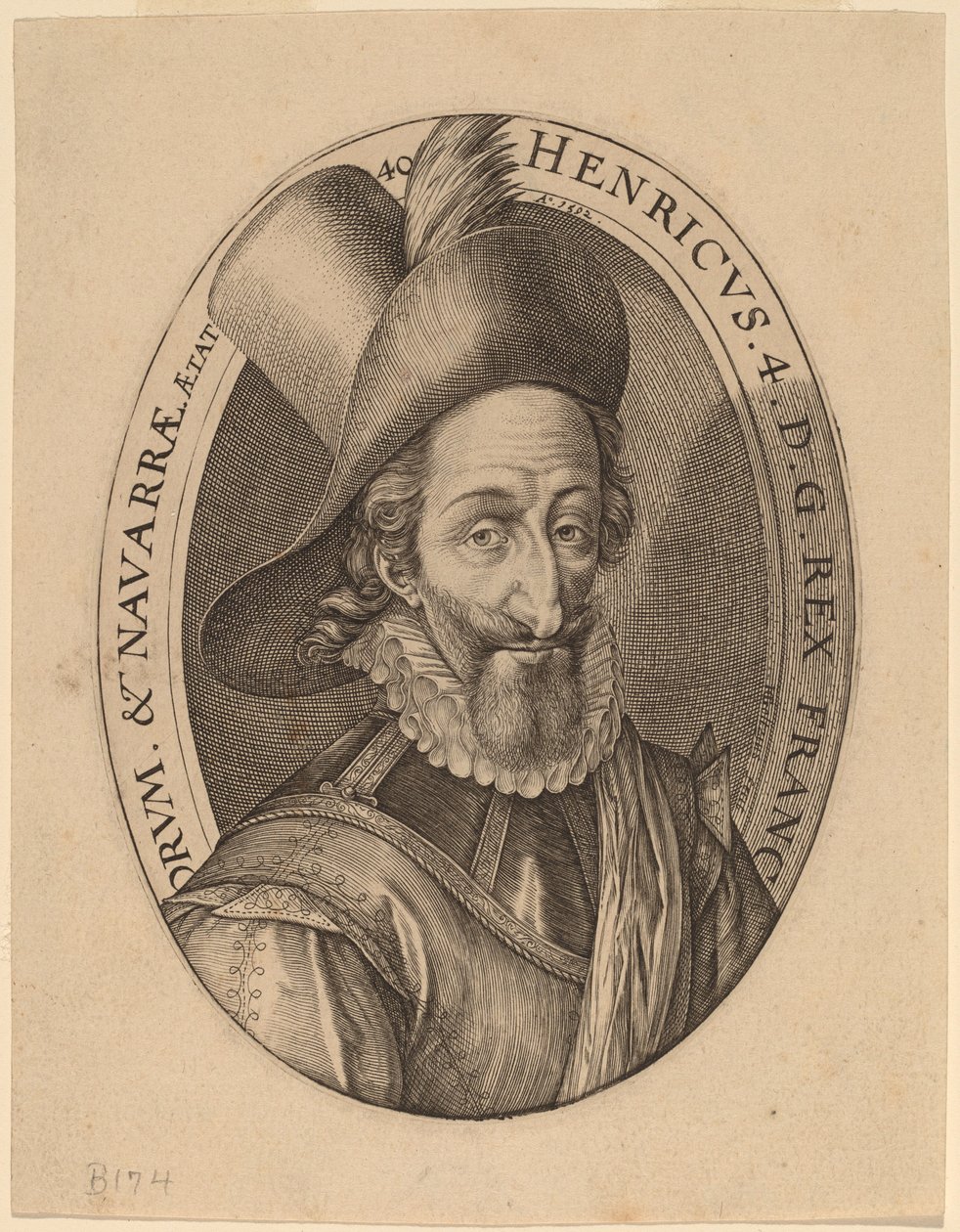 Henrik IV, konge av Frankrike av Hendrik Goltzius