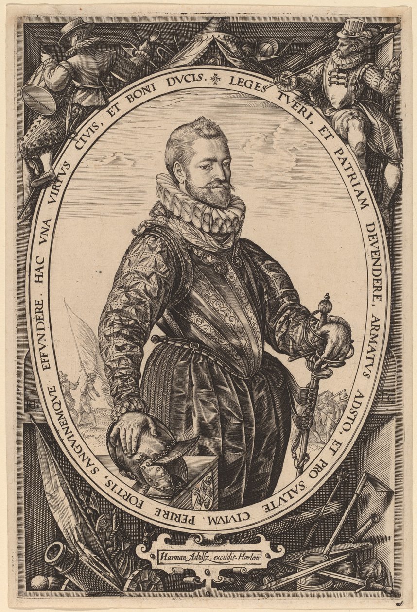 Jacques de la Faille av Hendrik Goltzius