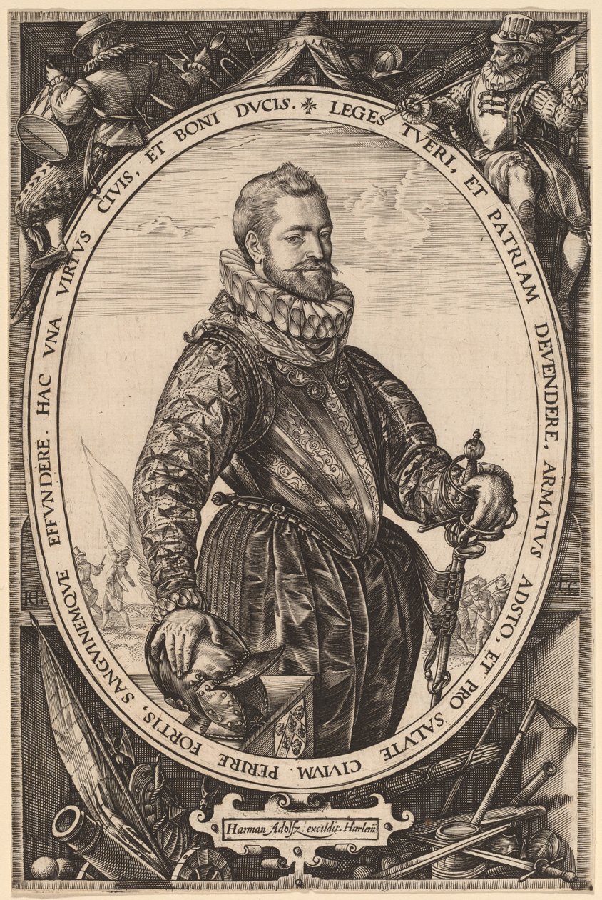 Jacques de la Faille av Hendrik Goltzius