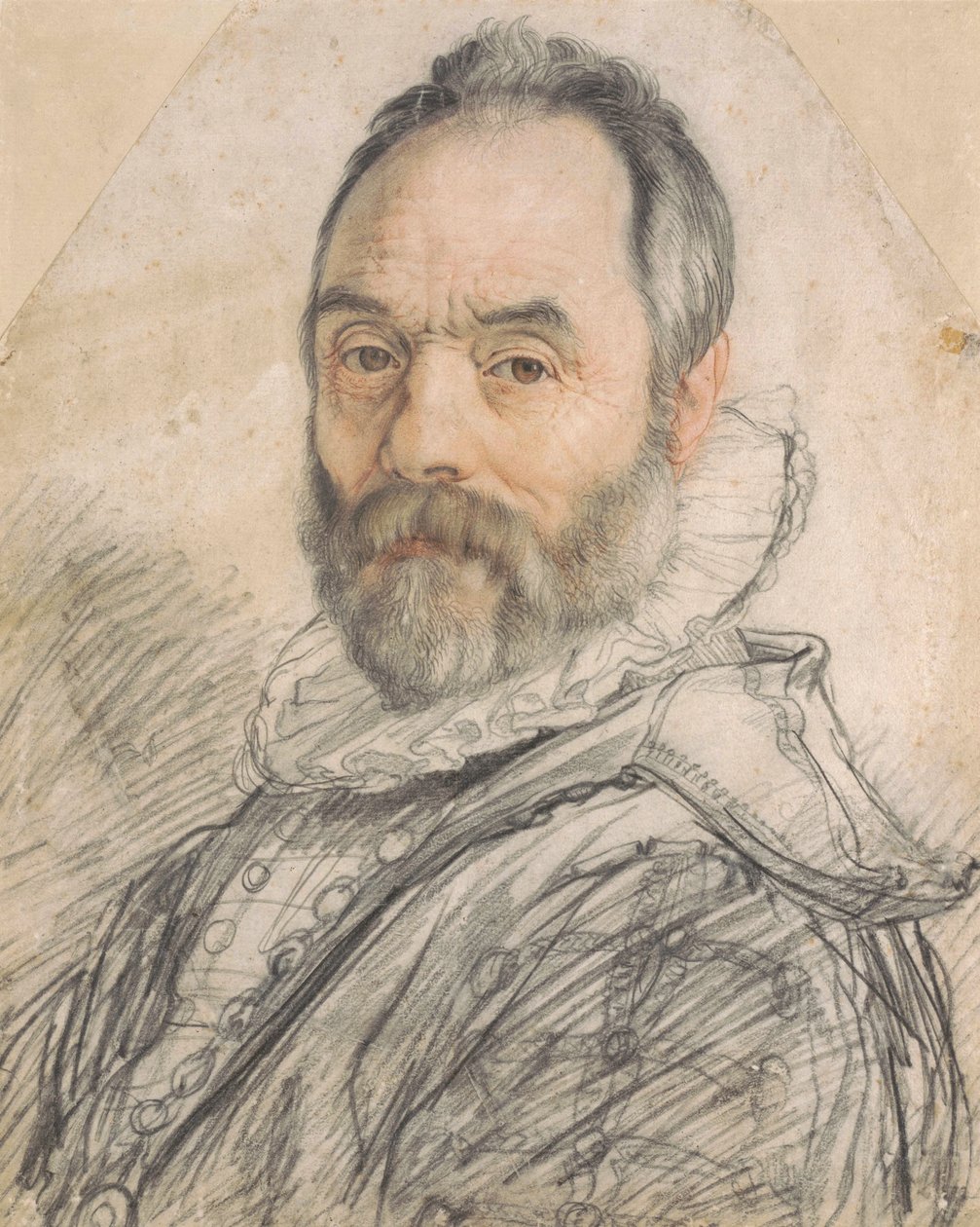 Portrett av Giovanni da Bologna 1529-1608, 1591. av Hendrik Goltzius
