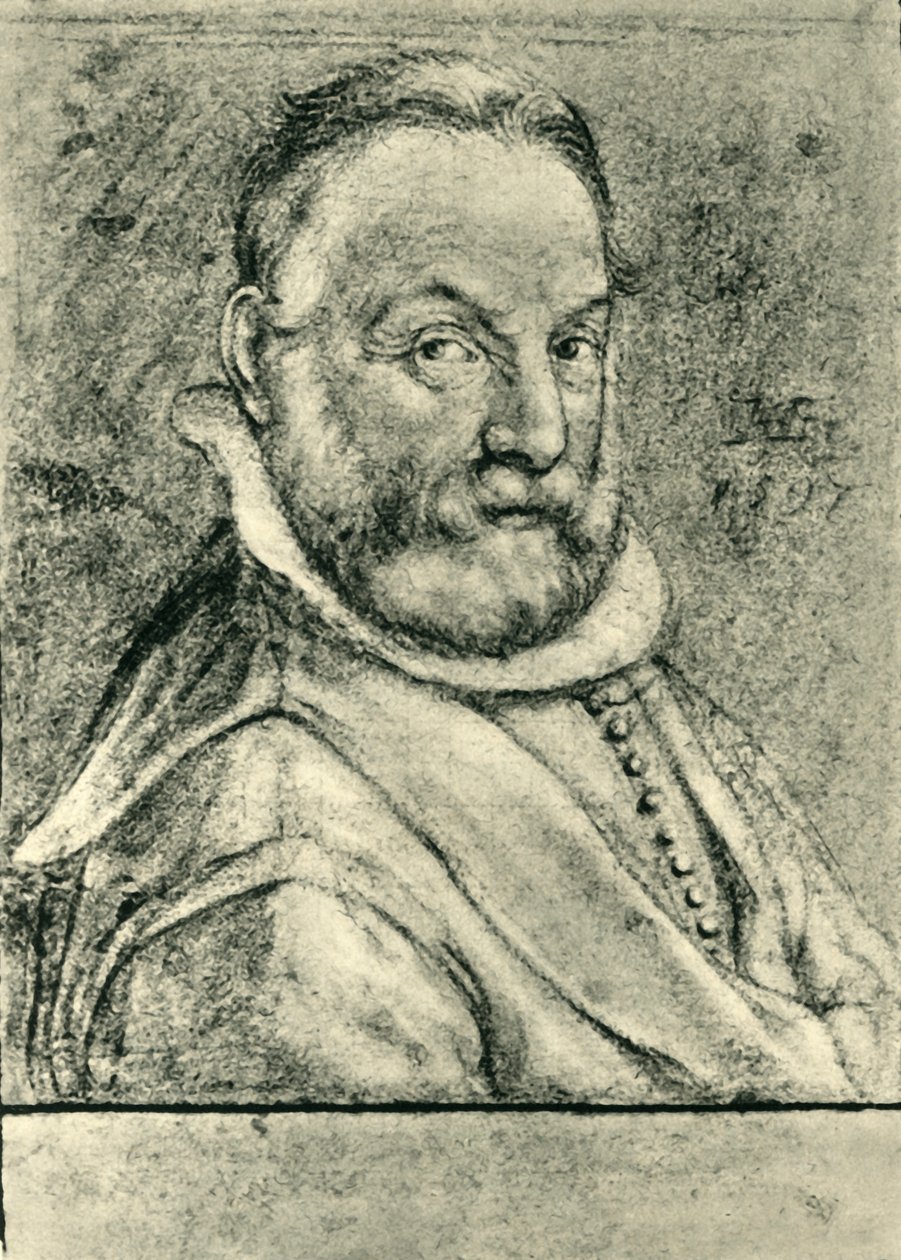 Portrett av en mann med skjegg, 1597, 1943. av Hendrik Goltzius