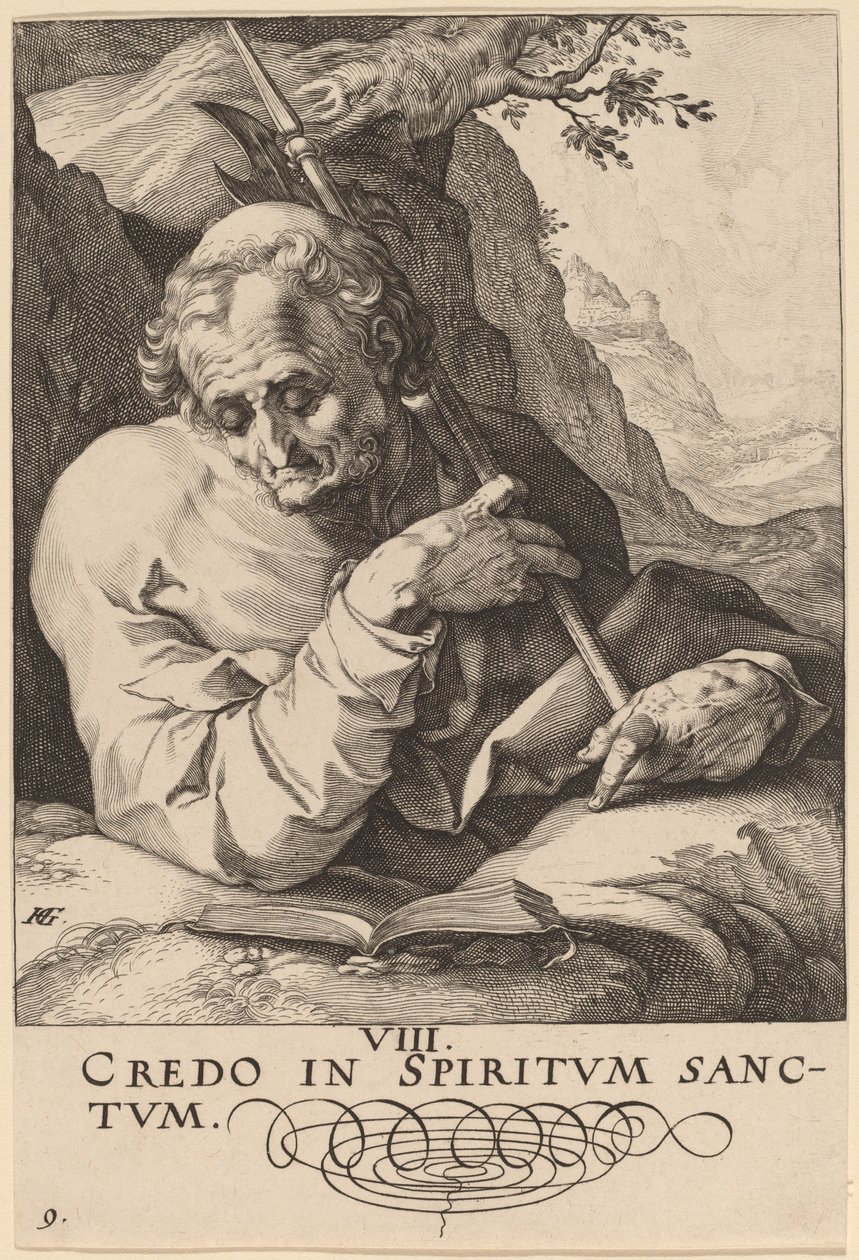 Saint Matteus av Hendrik Goltzius