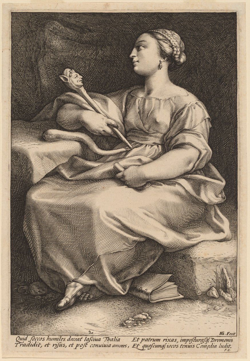 Thalia av Hendrik Goltzius