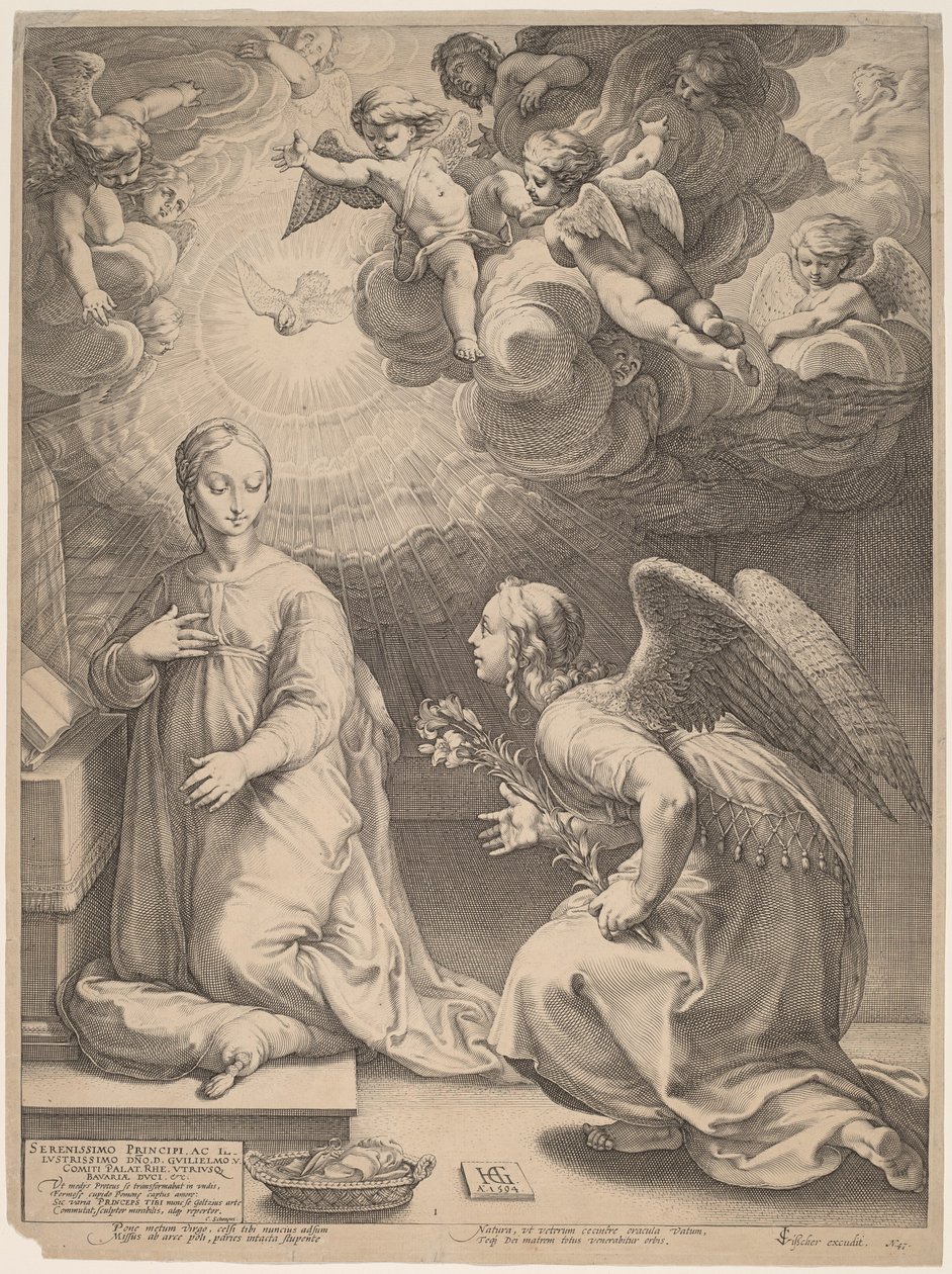Kunngjøringen av Hendrik Goltzius