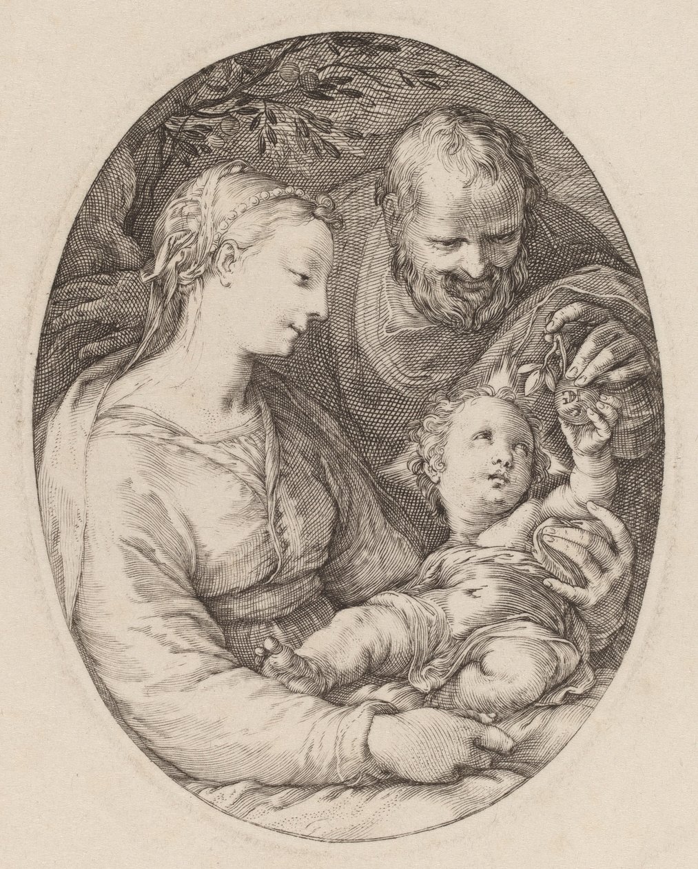 Den hellige familie av Hendrik Goltzius