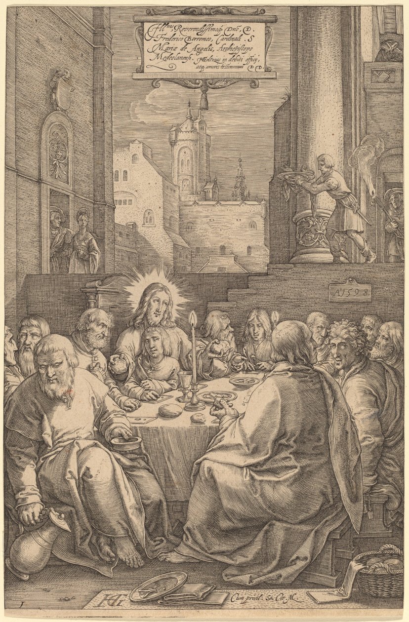 Det siste måltid av Hendrik Goltzius