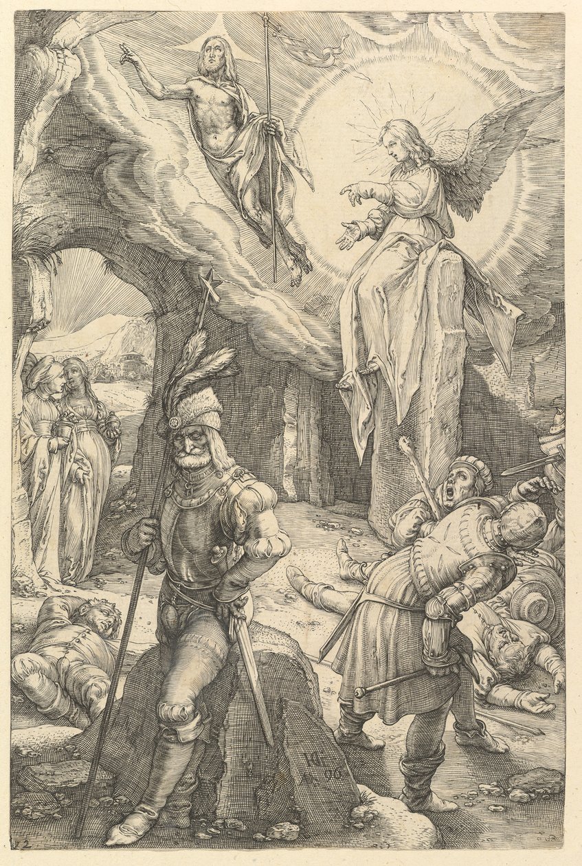 The Resurrection, fra The Passion of Christ, 1596. av Hendrik Goltzius