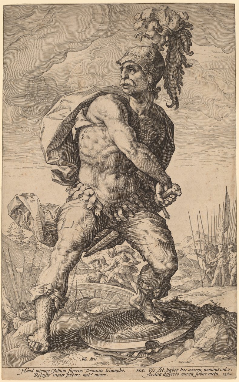 Titus Manlius Torquatus av Hendrik Goltzius
