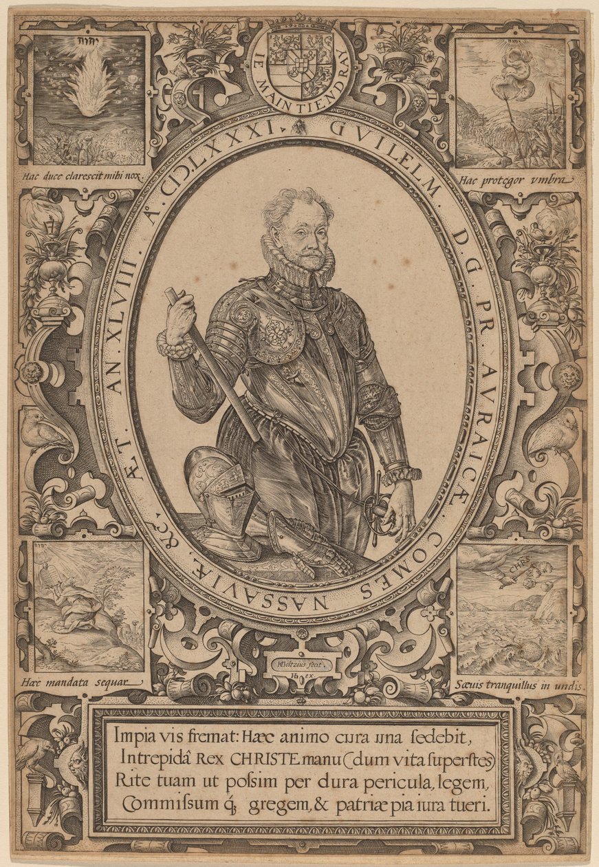William, greve av Nassau, prins av Orange av Hendrik Goltzius