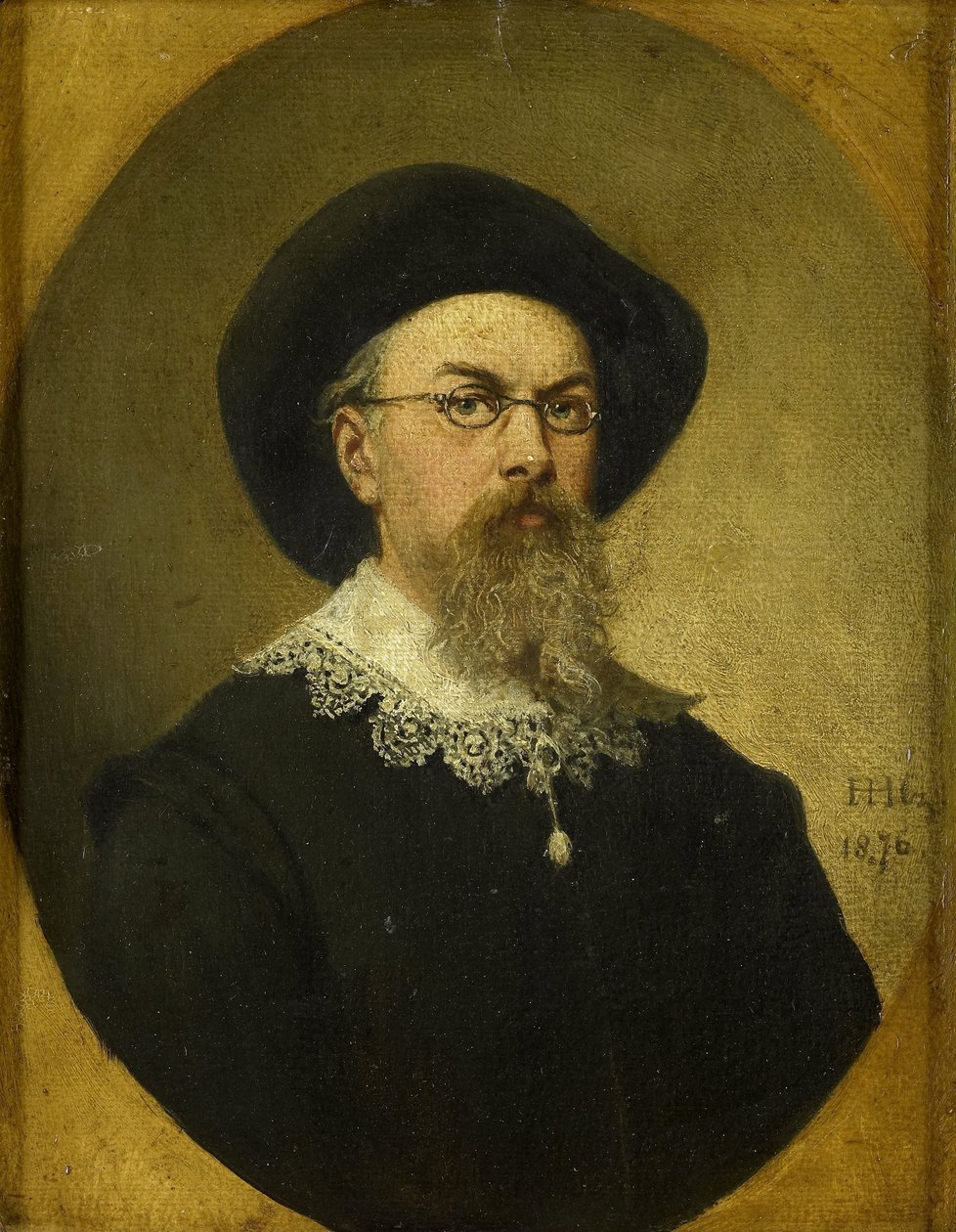 Selvportrett av Hendrik Hollander Cz.