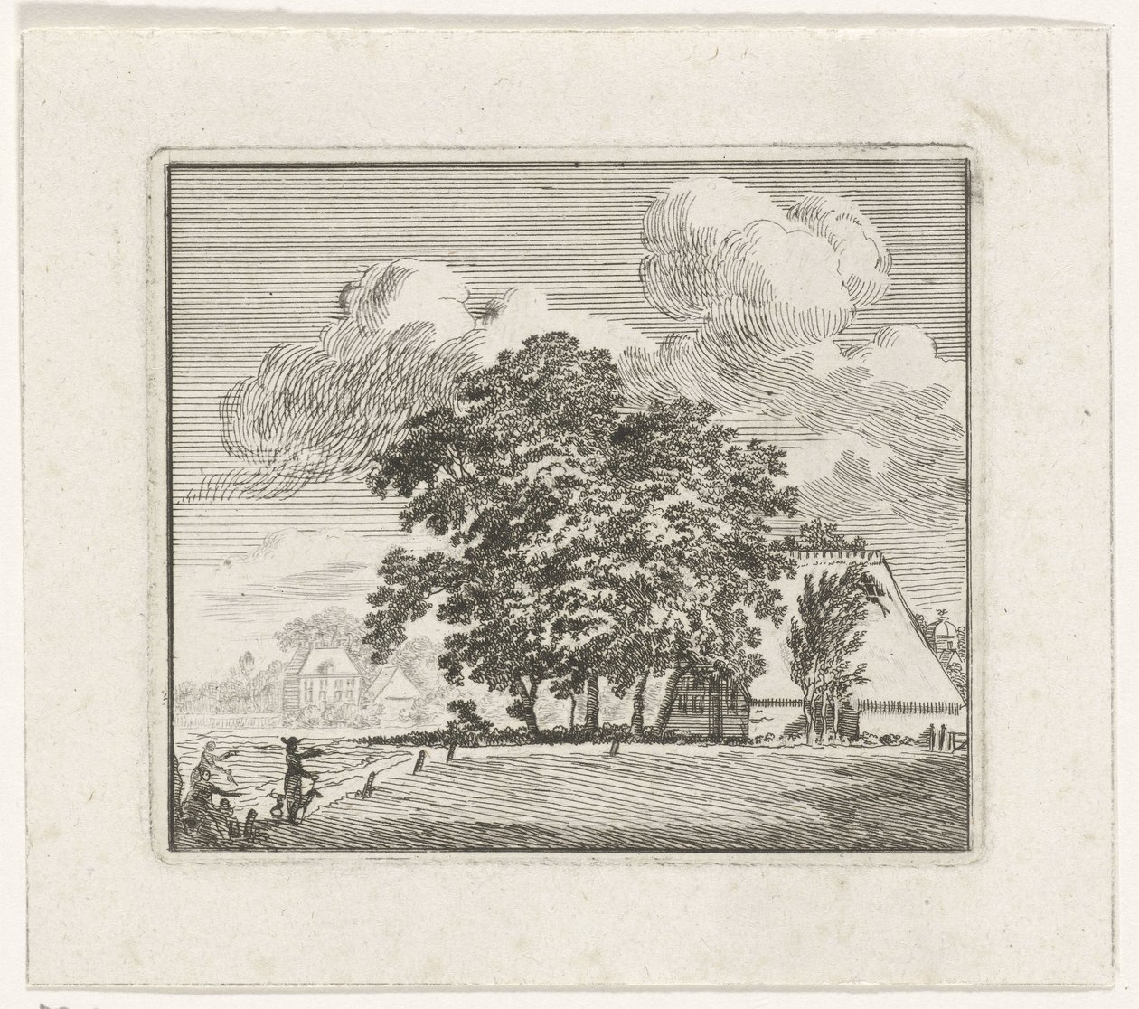 Gård i et landskap av Hendrik Hoogers
