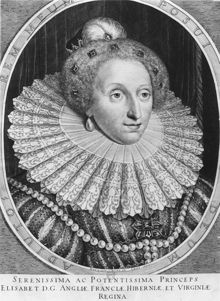Elizabeth I, dronning av England av Hendrik I Hondius