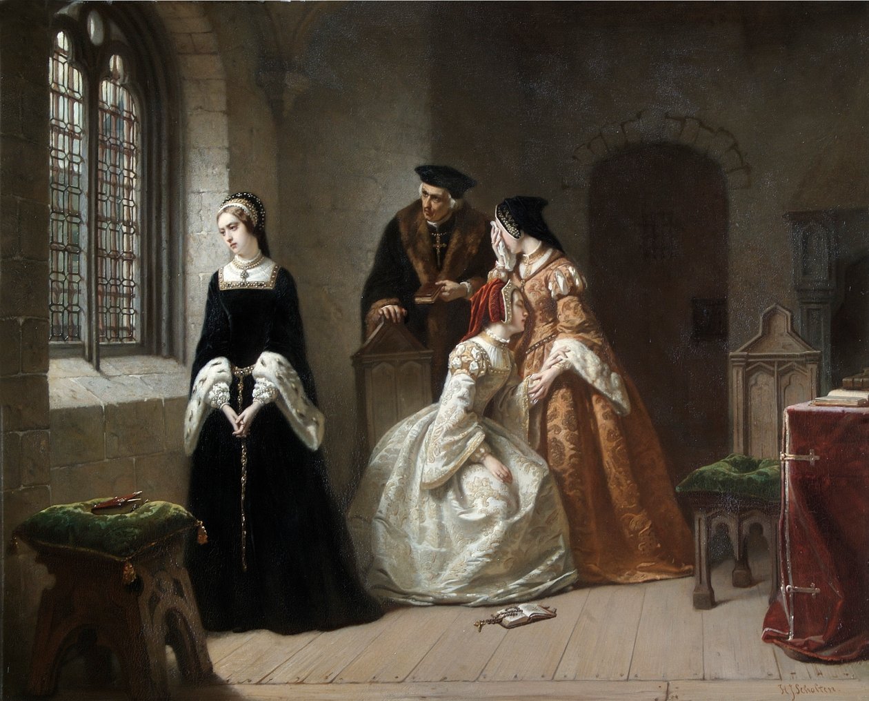 Lady Jane Grey, ca. 1845-1907 (olje på lerret) av Hendrik Jacobus Scholten