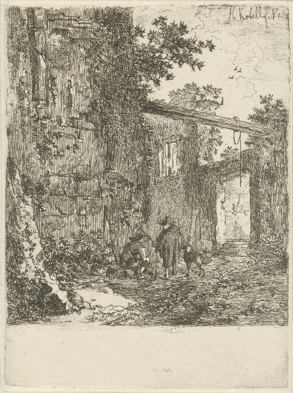 Gjengrodd ruin av Hendrik Kobell