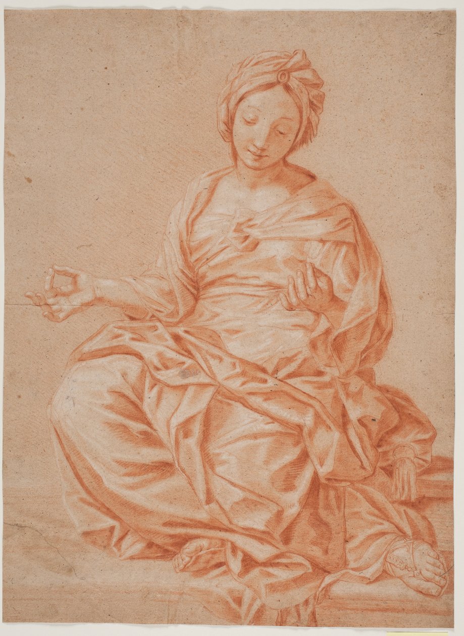 Sittende kvinne med turban av Hendrik Krock