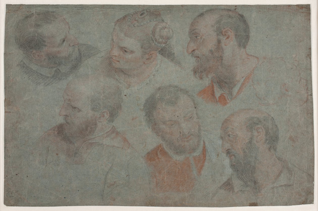 Studer med syv hoder etter Veronese: The Wedding at Cana av Hendrik Krock