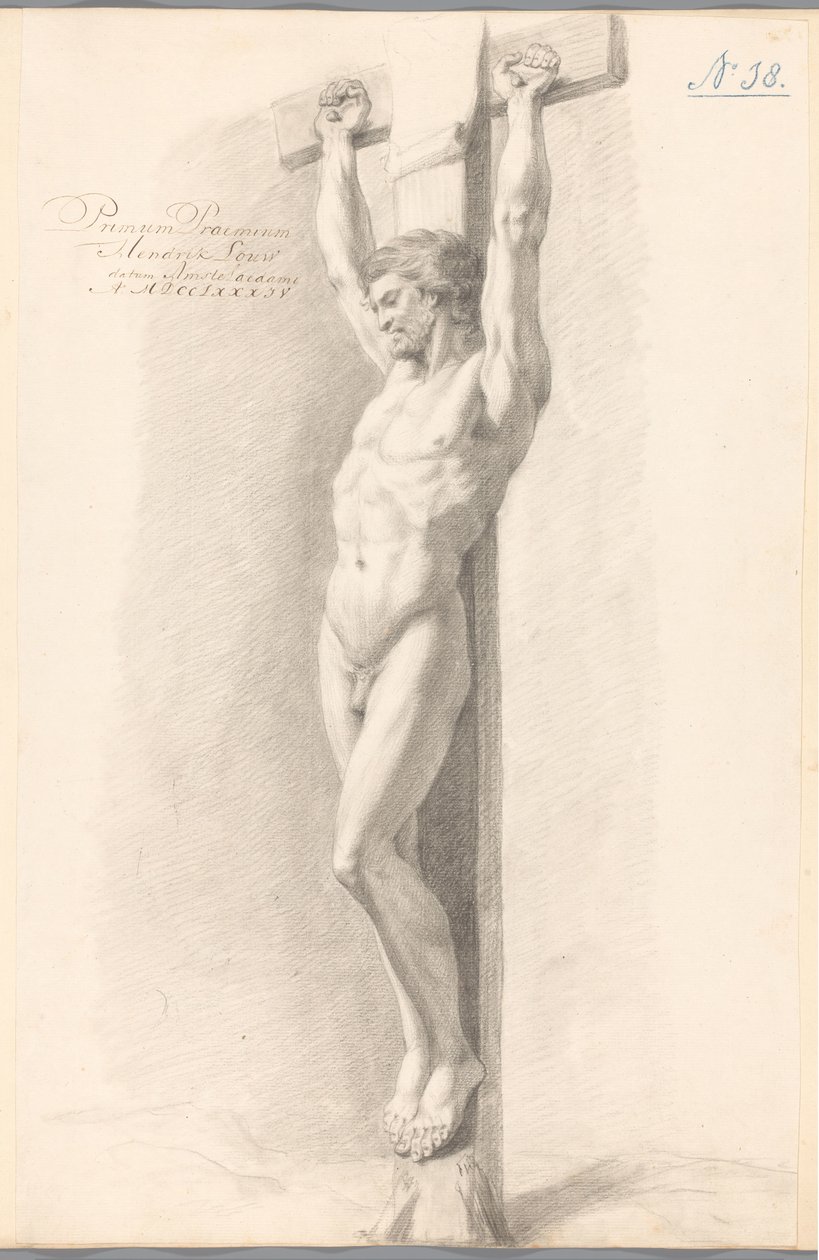 Kristus på korset (1. pris 1784) av Hendrik Louw