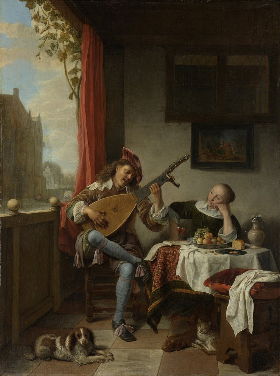 Lutespilleren, 1661 av Hendrik Maertensz Sorgh