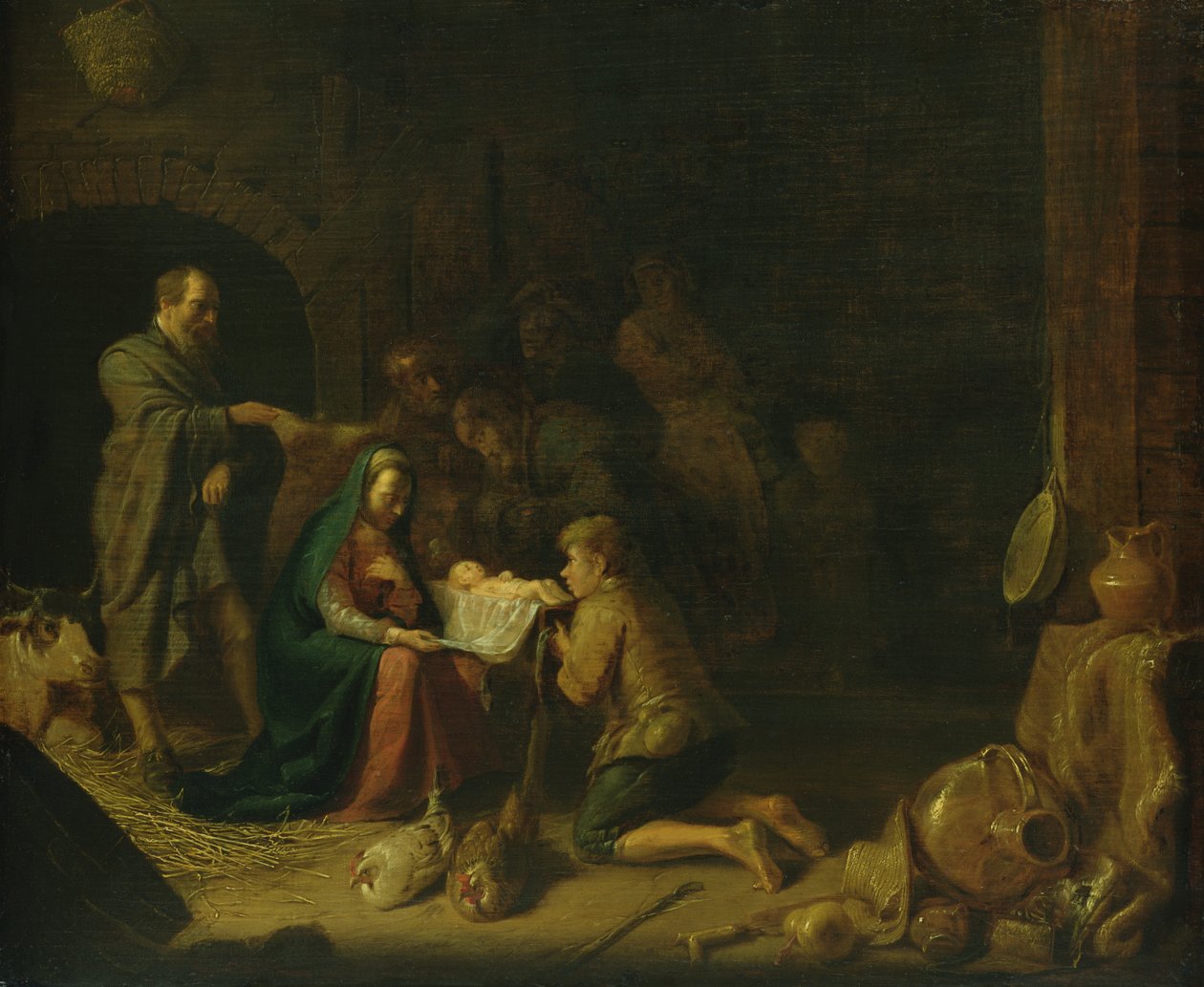 Tilbedelse av hyrdene av Hendrik Martensz Sorgh