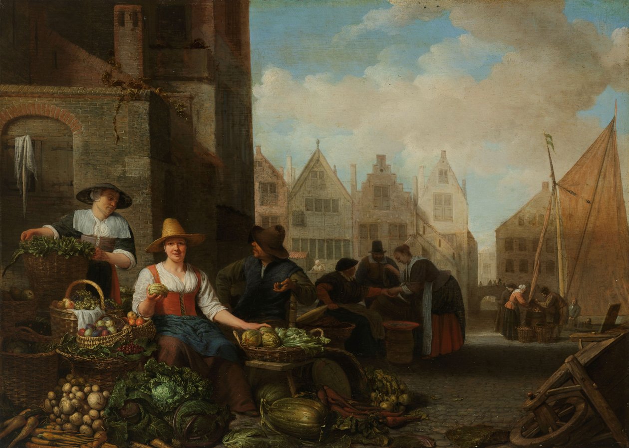 Grønnsaksmarkedet, 1662 av Hendrik Martensz Sorgh