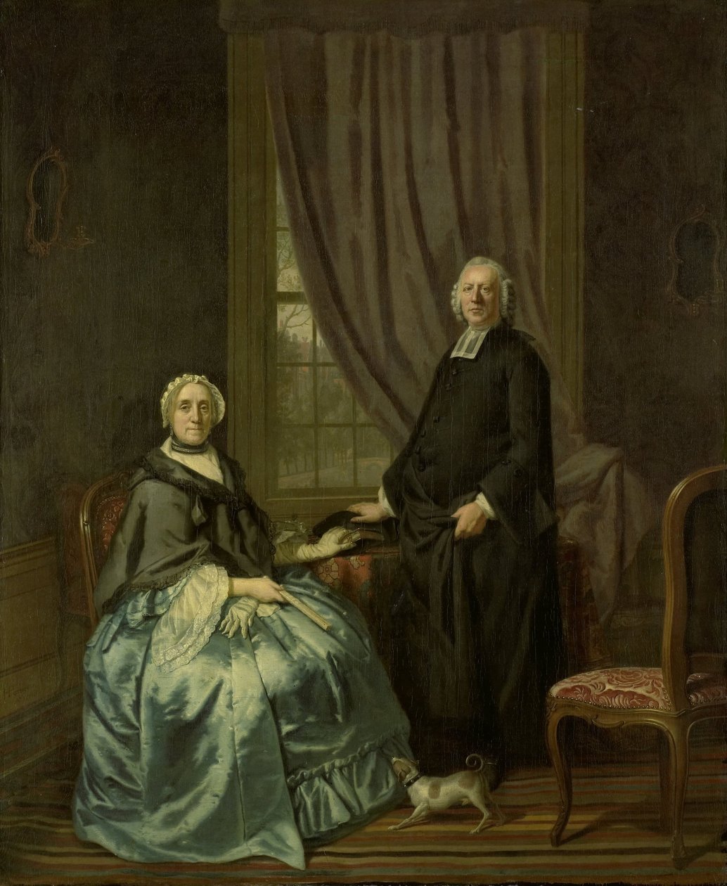 Portrett av Petrus Bliek, remonstrant minister i Amsterdam, med sin kone Cornelia Drost av Hendrik Pothoven