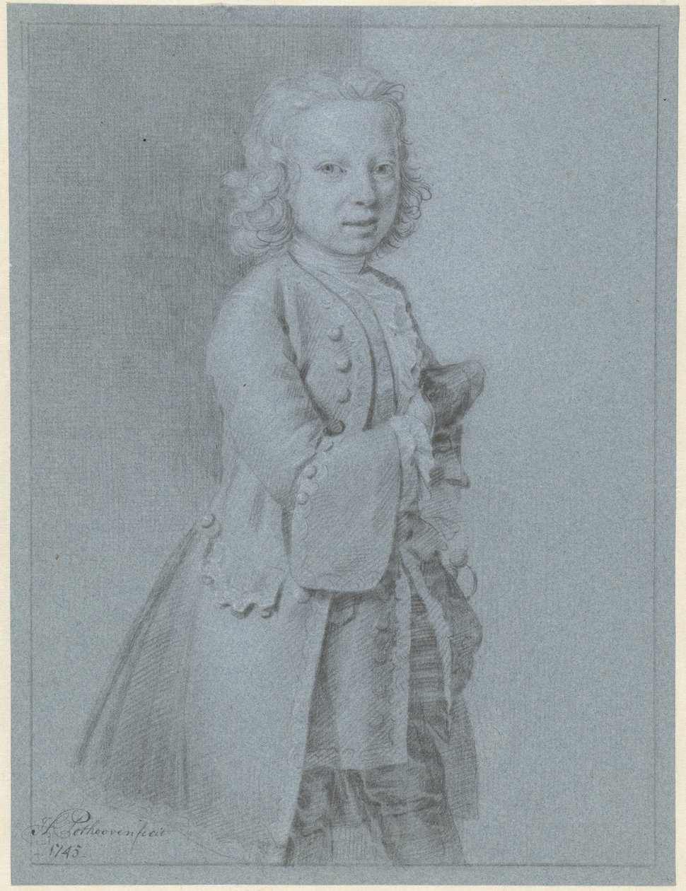 Portrett av en stående gutt av Hendrik Pothoven