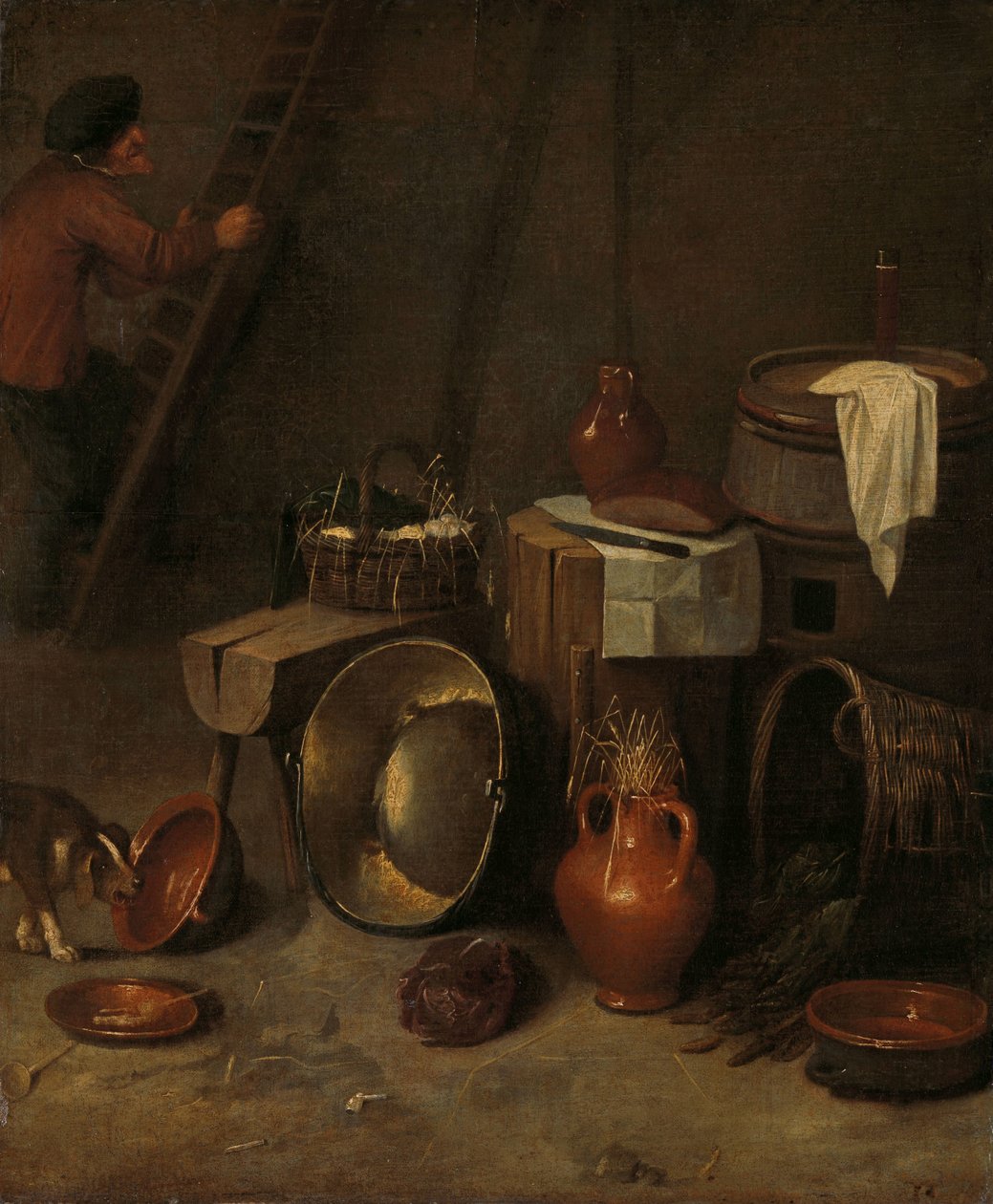 Stilleben i en stall av Hendrik Potuyl