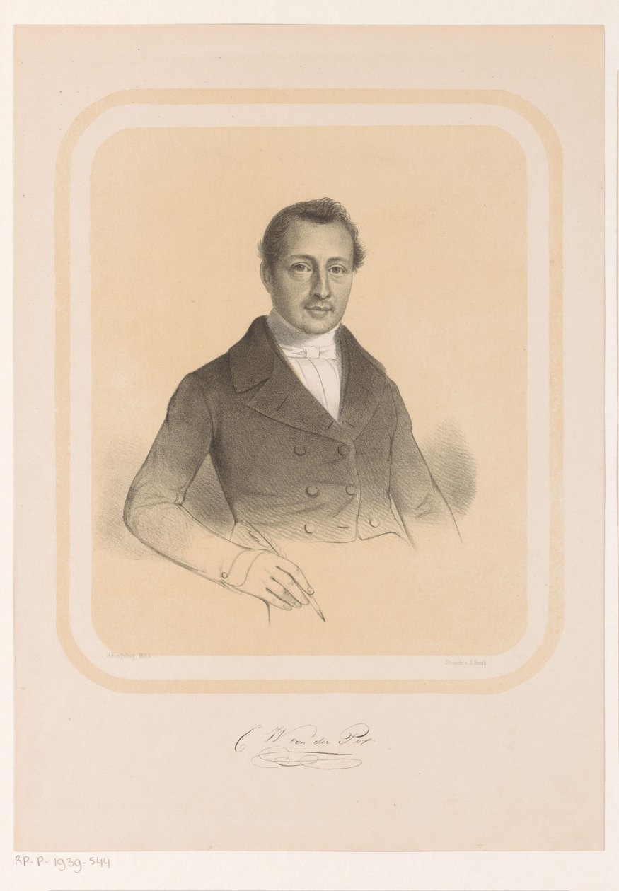 Portrett av Combertus Willem van der Pot C.W. van der Pot (tittel på objekt) av Hendrik Ringeling