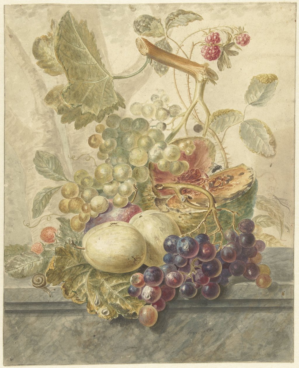 Stilleben med frukt av Hendrik Schwegman