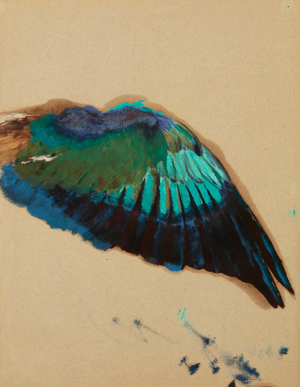 Study of a Wing, ca. 1899 (olje på papir) av Henryk Siemiradzki