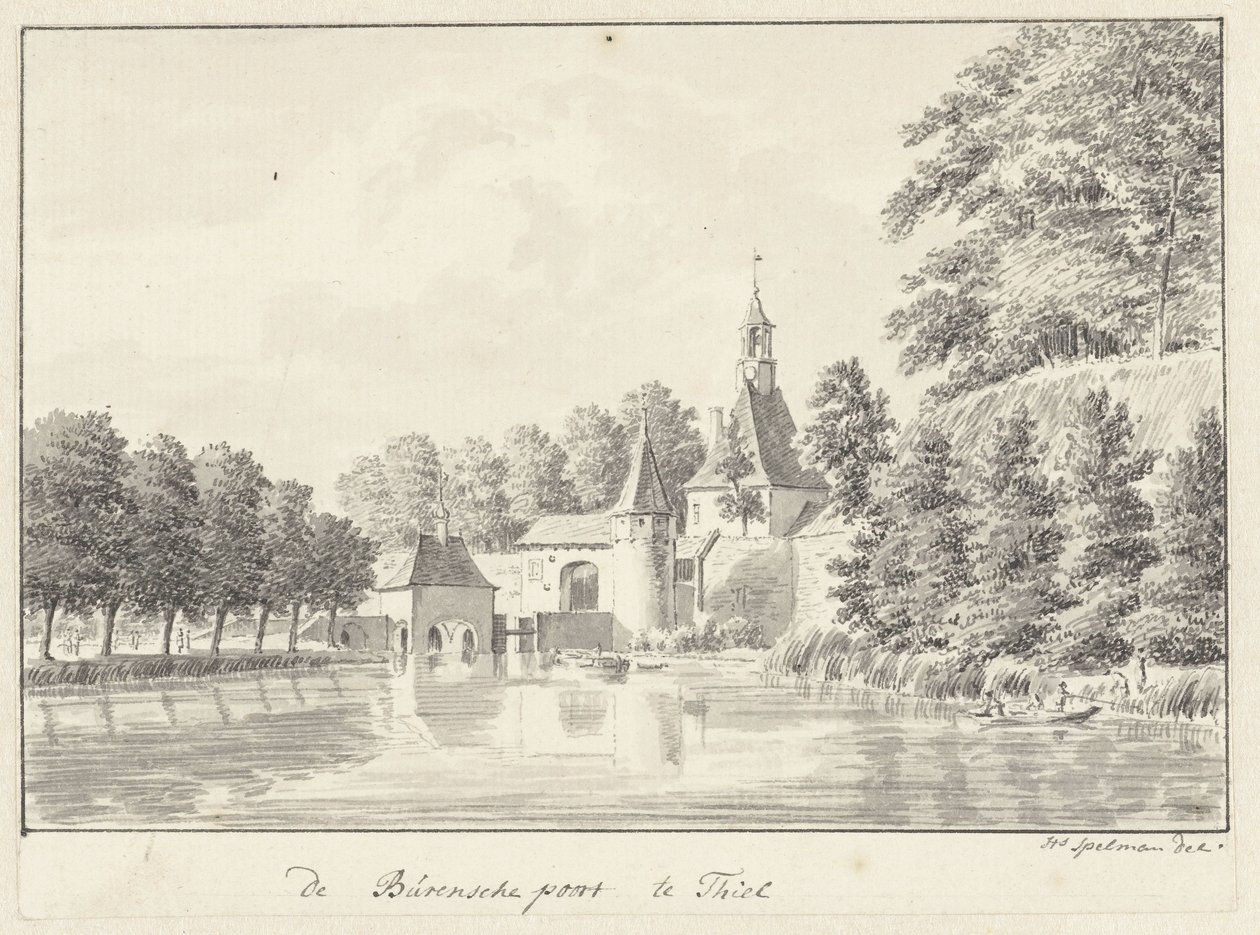 Burense-porten i Tiel av Hendrik Spilman