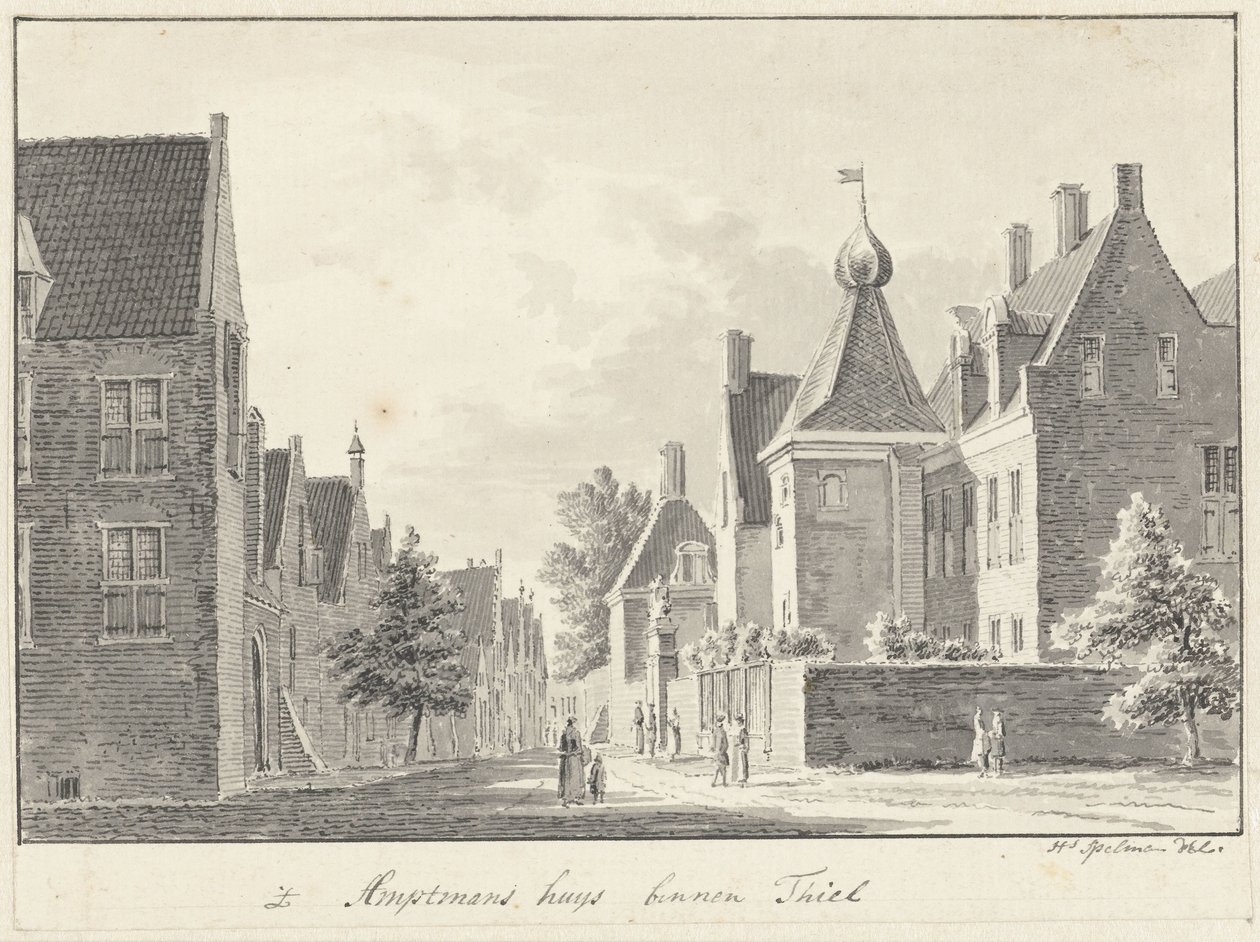 Ambtmanshuis i Tiel av Hendrik Spilman