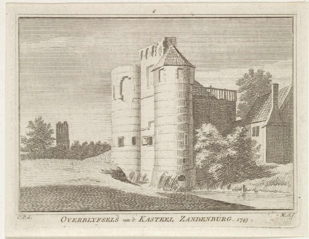 Ruin av Zandenburg slott, Veere Rester av 