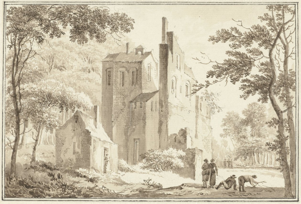 Et ansikt på en ruin av Hendrik Tavenier