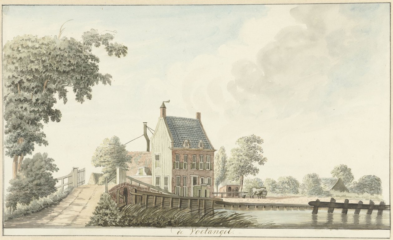 Herberg de Voetangel ved Utrecht-kanalen av Hendrik Tavenier