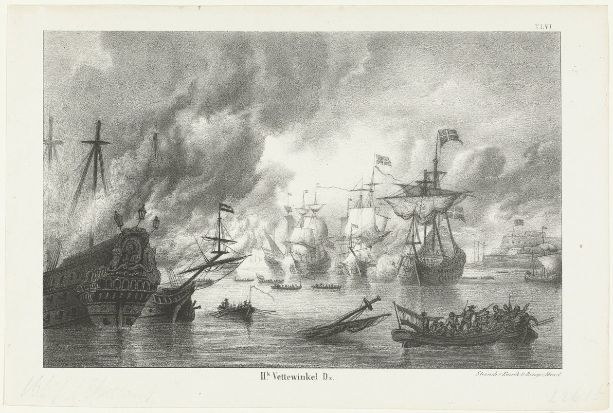 Reisen til Chatham, 1667 av Hendrik Vettewinkel
