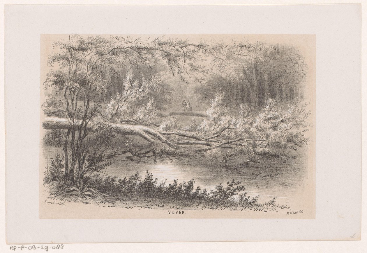 Tre blåst, etter stormen 28. mai 1860 Dam (tittel på objekt) Album med ti litografiske skisser, som viser Tooneelen of the Destruction, agitert av stormen 28. mai 1860 i 