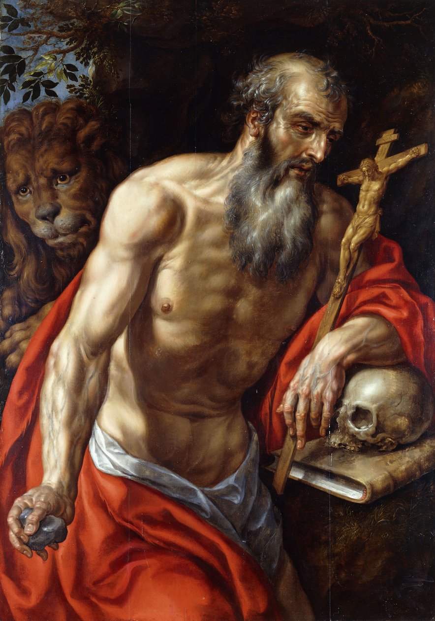 Saint Jerome, av Hendrick de Clerck