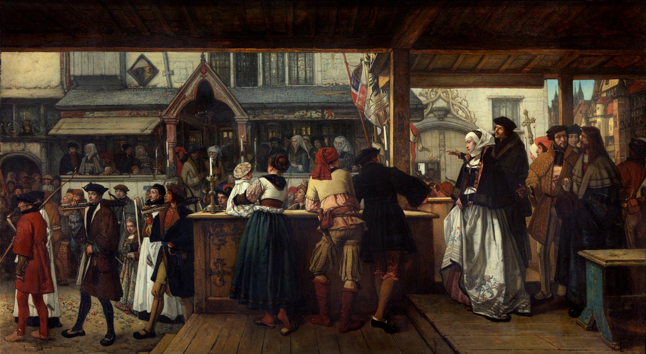 Albrecht Dürer besøkte Antwerpen i 1520 av Hendrik or Henri Leys