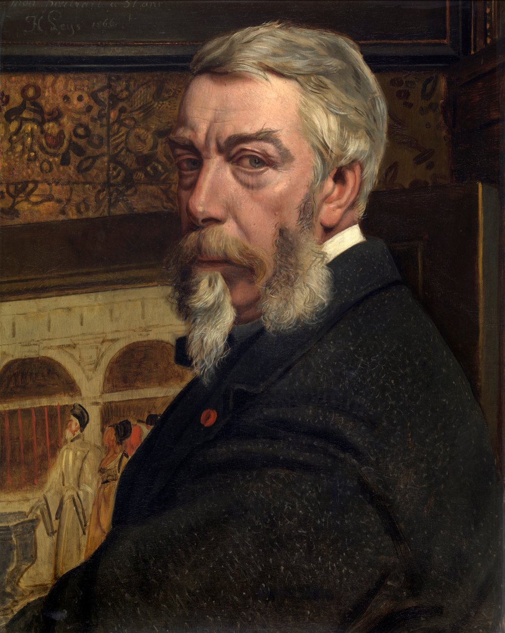Selvportrett av Hendrik or Henri Leys