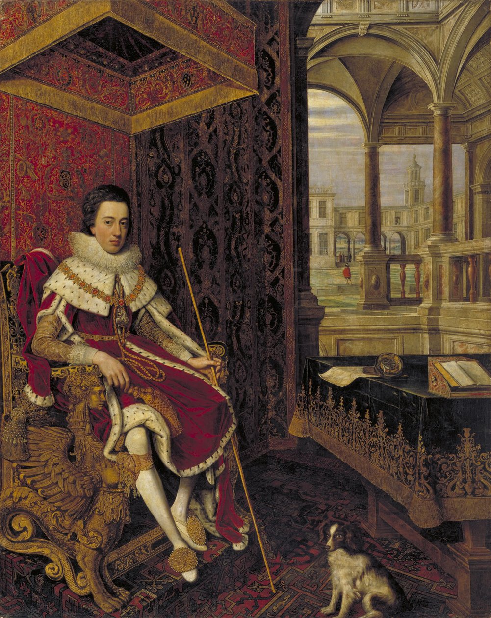Charles I (1600-1649) da prins av Wales av Hendrik van II Steenwijck
